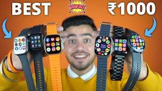 Top 5 ⚡ Smartwatches ⚡ From ₹1000 💸  Amoled Display 😲 Bluetooth Calling 🔥 Dynamic Island  watch [upl. by Nickelsen]