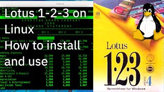 Spreadsheeting in the Terminal using Lotus 1 2 3 like it is the late 90s [upl. by Wehttam]