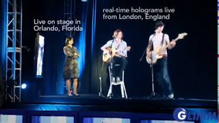 Holographic solutions  Hologram on stage  Holographic solution with Holoflex [upl. by Alyda]