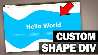 CurvedCustom DIV Shape Tutorial  CSS amp SVG [upl. by Idelson]