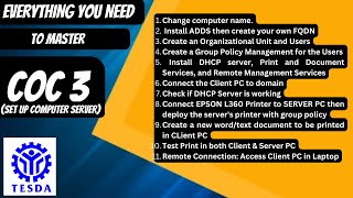 COC 3 Set up Computer Server [upl. by Nadabb]