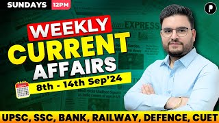 Weekly Current Affairs 2024  September 2024 Week 2  Parcham Classes Current Affairs parcham [upl. by Auoz]