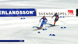 Längdskidor SM 2018 stafett 3x5km fristil damer [upl. by Loeb186]