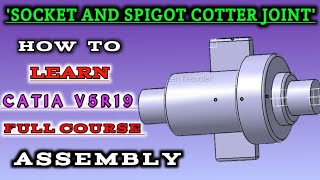 HOW TO MADE quotSOCKET AND SPIGOT COTTER JOINTquot FINAL ASSEMBLY Mcad Lab by MS Khazi [upl. by Zurek]