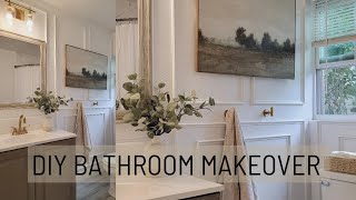 DIY BATHROOM MAKEOVER ON A BUDGET  BATHROOM TRANSFORMATION  SMALL BATHROOM DESIGN IDEAS [upl. by Drhcir]