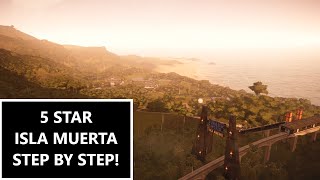 Jurassic World Evolution How To 5 Star Isla Muerta Step by Step WalkthroughTutorial EP 1 [upl. by Eenaej]