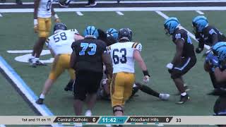 Woodland Hills vs Central Catholic [upl. by Nairdna]