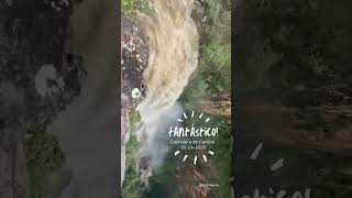 Cabeça dágua na cachoeira Canjica  Chapada dos Veadeiros [upl. by Anaiviv]