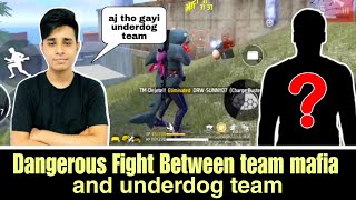 Dangerous Fight Between Team Mafia And Underdog Team😲😲 Garena Free Fire [upl. by Eiloj]