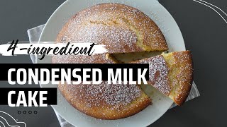 Only 4 Ingredient Condensed Milk Cake Recipe  Quick and Easy Recipe [upl. by Malva]