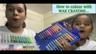 How to colour with wax crayons no screen games [upl. by Elgna]