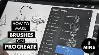 Create CUSTOM BRUSHES On PROCREATE For Architectural Projects   FREE downloadable brushes [upl. by Kcirdled]