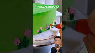 TANGGAL BERAPA cake amazingcakedecoration cakedecorating [upl. by Aihsekal714]