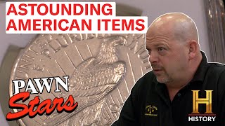 Pawn Stars Top 12 Rare USA Antiques AllAmerican Compilation [upl. by Billen]