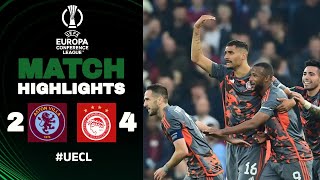 Aston Villa Olympiakos  24  Highlights  Europa Conference League [upl. by Chitkara]