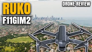 Ruko F11 GIM2 Drone Review  An Awesome Drone For Beginners [upl. by Laiceps]