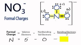 Calculating NO3 Formal Charges Calculating Formal Charges for NO3 [upl. by Novehs243]