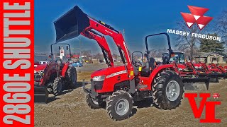 Massey Ferguson 2860E 8F x 8R SynchroShuttle Compact Utility Tractor 573 Engine 488 PTO HP [upl. by Siderf]