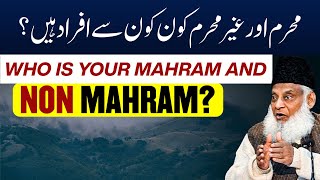 Who Is Your Mahram and Non Mahram  Dr Israr Ahmed [upl. by Nnahsal]