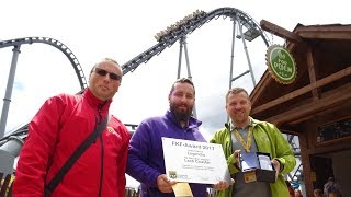 Lech Coaster Legendia Polen  FKF Award für die Achterbahn Lech Coaster Preisverleihung 30062018 [upl. by Irot]