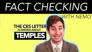 ‘The CES Letter is WRONG about TEMPLES’  FACT CHECK [upl. by Anazraf]