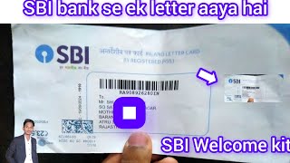 SBI account opening welcome kit ll SBI ki taraf se ek welcome kit aaya hai Il state bank of india [upl. by Sybilla509]