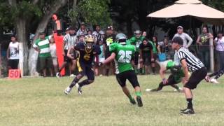 2014 Midget Lobos vs Lagartos Juego Completo Football Americano [upl. by Ayojal]