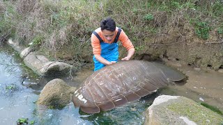 I pried open the giant clam and obtained a rare treasure which was a huge precious red pearl [upl. by Yci]