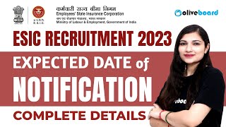 ESIC Recruitment Expected Date 2023  ESIC MTS Clerk LDC UDC SSO  Posts Syllabus Salary Age [upl. by Adialeda]