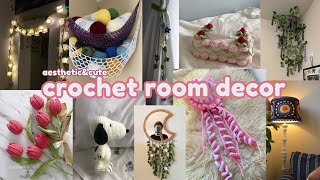 crochet room decor ideas cute unique and aesthetic [upl. by Dibb]