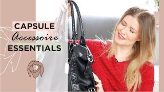 ACCESSOIRE ESSENTIALS für die CAPSULE WARDROBE  Schmuck Handtaschen Seidentücher uvm [upl. by Mcleroy]