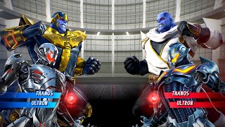 Thanos amp Ultron vs Thanos amp Ultron Hardest AI  Marvel vs Capcom Infinite [upl. by Dall]