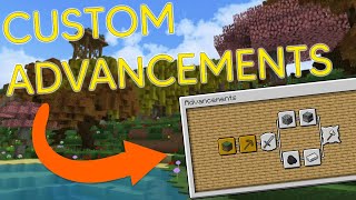 How to make CUSTOM ADVANCEMENTS in Minecraft 121 for servers  UltimateAdvancementGenerator [upl. by Asirral]