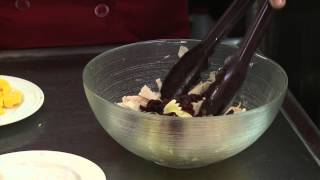 Cold Bow Tie Salad With Turkey amp Craisins  Summer Salad Recipes [upl. by Beghtol]