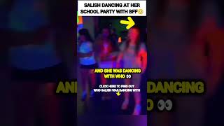 Salish Matter dancing at her school party with BFF 😱💔 nalish dance tiktok trend love shorts [upl. by Nagam]