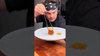 How to eat FANCY restaurant BURGER and fries properly😎❤️🍔 CHEFKOUDY [upl. by Lahtnero]