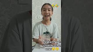 Stakan faqat ichimlik uchun emas😲😲🤣🤣🤣 [upl. by Ninnetta]