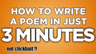 LEARN How to Write a Poem in just 3 MINUTES  Gawa ni Kahel [upl. by Tijnar]