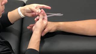 Range of Motion Measurement Thumb Carpometacarpal CMC Abduction [upl. by Ihtraa]