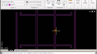 AutoCAD 2D Drawing Course A  Part 2  Wall Openings [upl. by Lek]