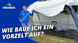 Vorzelt aufbauen  Wie baue ich ein Vorzelt auf  Obelink [upl. by Eerahc]