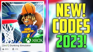 HURRY  NEW DUNKING SIMULATOR CODES 2023 [upl. by Emmeram456]