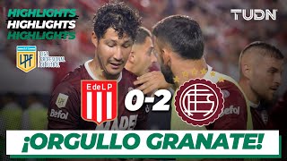 HIGHLIGHTS  Estudiantes 02 Lanús  1a división Argentina 2023  TUDN [upl. by Altman42]