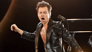 GRAMMYs 2021 Harry Styles Sings Watermelon Sugar in ELECTRIFYING Performance [upl. by Ahseekan]