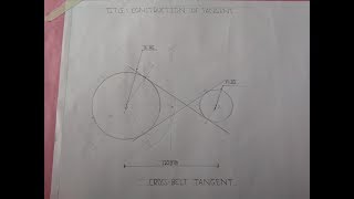 Construction of cross belt tangent  Aashish Poudel [upl. by Suidualc]