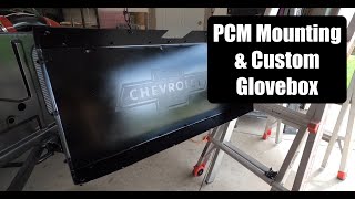 Mounting The PCM and Fabricating a Custom Glovebox  1970 LS Swap Chevy C10 [upl. by Anilev]