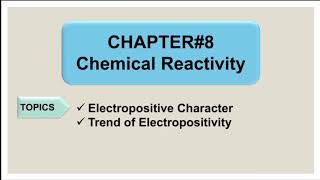 Electropositive CharacterMetallic Character trend of electropositivity class 9th chemistry chp8 [upl. by Leak121]