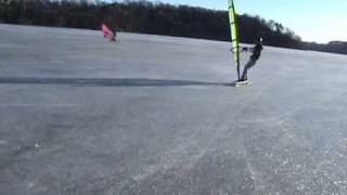 Winter Windsurfing on Ice High Res [upl. by Leibrag]