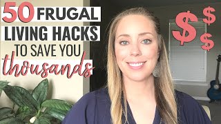 50 FRUGAL LIVING TIPS That Really Work  How we live frugally to SAVE MONEY [upl. by Aamsa]