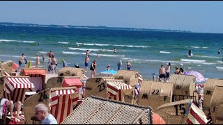 4k Scharbeutz Strand 300724 DEUTSCHLAND Foks Jg [upl. by Alcinia]